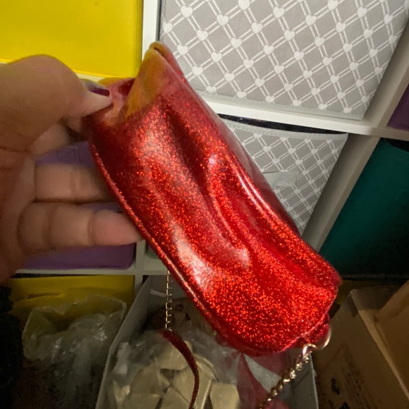 New festive Christmas gingerbread glitter crossbody handbag - Picture 4 of 8